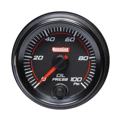 QUICKCAR REDLINE OIL PRESSURE GAUGE - QCP-69-003