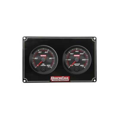 QUICKCAR REDLINE 2 GAUGE PANEL OP/WT - QCP-69-2001