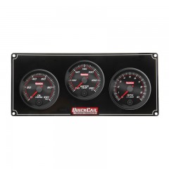 QUICKCAR REDLINE 2-1 GAUGE PANEL OP/WT W/ RECALL TACH