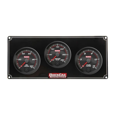 QUICKCAR REDLINE 3 GAUGE PANEL OP/WT/FP - QCP-69-3012