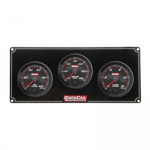 QUICKCAR REDLINE 3 GAUGE PANEL OP/WT/FP