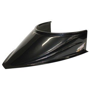 MD3 CURVED HOOD SCOOP - 5"; CARBON FIBER APPEARANCE