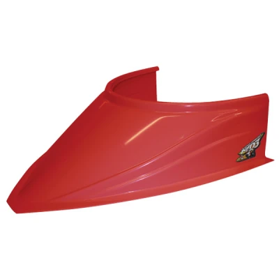 MD3 CURVED HOOD SCOOP - 5"; RED - NO-040-4116R