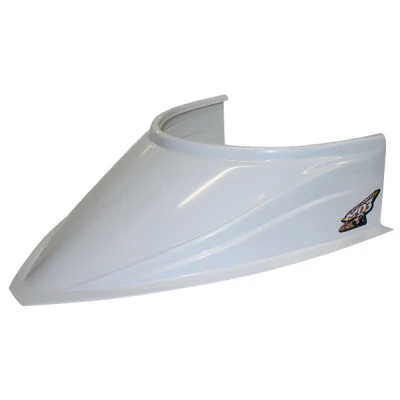 MD3 CURVED HOOD SCOOP - 5"; WHITE - NO-040-4116W