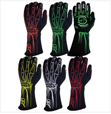 VELOCITA SKELETON RACING GLOVES - SFI-5 - VEL-GLOVES-SG