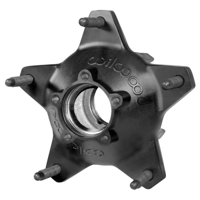 WILWOOD WIDE-5 STARLITE 55 REAR HUB - BLACK E-COAT; LONG STUD - WIL-270-6513BLS