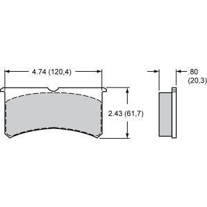 WILWOOD SUPERLITE BRAKE PADS - BP-20 COMPOUND