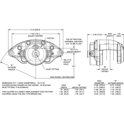 WILWOOD D52-R SINGLE PISTON FLOATER CALIPER - WIL-120-15609