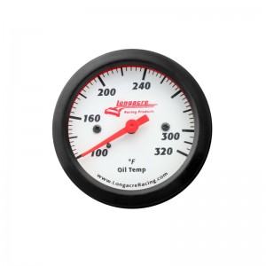 LONGACRE SPORTSMAN ELITE OIL TEMP GAUGE - 2-5/8"; 100-320°F