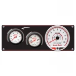 LONGACRE SPORTSMAN ELITE 2 GAUGE PANEL W/TACH - OIL PRESSURE, WATER TEMP - LON-52-46906