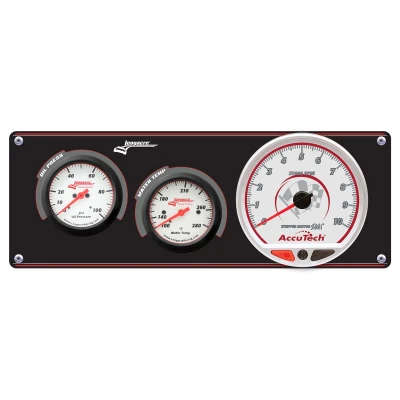 LONGACRE SPORTSMAN ELITE 2 GAUGE PANEL W/TACH - OIL PRESSURE, WATER TEMP - LON-52-46906