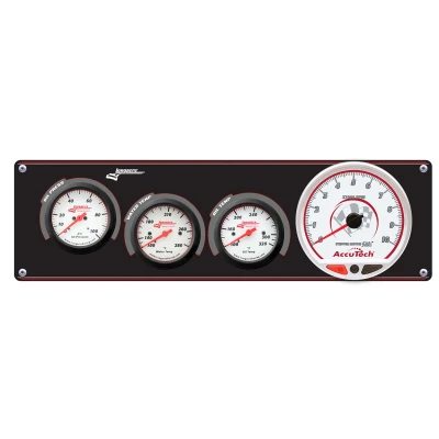 LONGACRE SPORTSMAN ELITE 3 GAUGE PANEL W/TACH - OIL PRESSURE, WATER TEMP, OIL TEMP - LON-52-46907