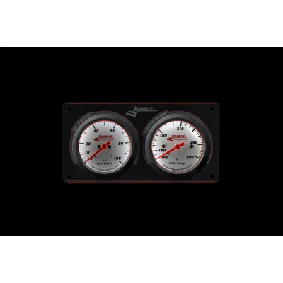 LONGACRE SPORTSMAN ELITE 2 GAUGE PANEL - OIL PRESSURE, WATER TEMP - LON-52-46912