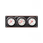 LONGACRE SPORTSMAN ELITE 3 GAUGE PANEL - OIL PRESSURE, WATER TEMP, FUEL PRESSURE - LON-52-46914