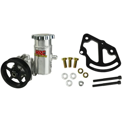 KRC ELITE SERIES POWER STEERING KIT - SBC HEAD MOUNT; SERP. BELT; BOLT-ON TANK - KRC-18020110