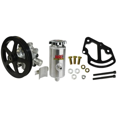 KRC ELITE SERIES POWER STEERING KIT - SBC HEAD MOUNT; V-BELT; REMOTE TANK - KRC-19010110