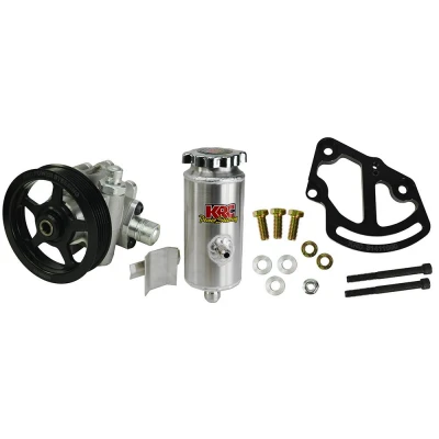 KRC ELITE SERIES POWER STEERING KIT - SBC HEAD MOUNT; SERP. BELT; REMOTE TANK - KRC-19020010