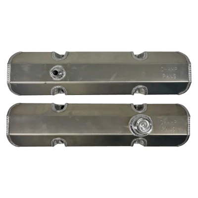 CHAMP PANS FABRICATED ALUMINUM VALVE COVER SET - CRP-1146-16-1