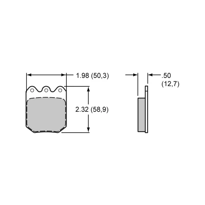 WILWOOD DYNALITE SINGLE BRAKE PADS - WIL-15Q-10144K