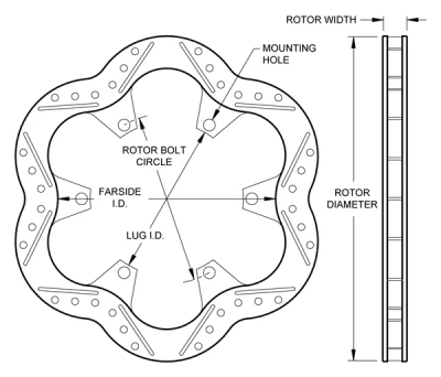 WILWOOD SUPER ALLOY SCALLOPED ROTOR - WIL-160-11217