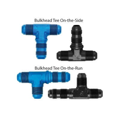 AN FLARE BULKHEAD TEE FITTINGS - FITTING-BULKHEAD-TEE