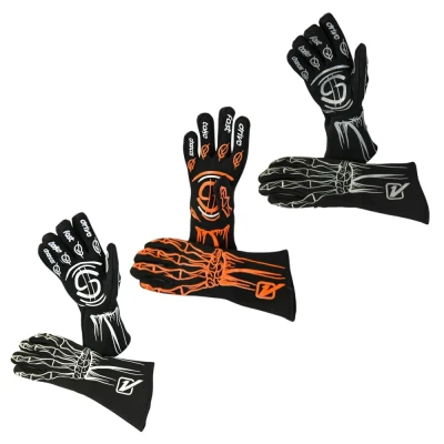 VELOCITA SKELETON RACING GLOVES - SFI-1 - VEL-GLOVES-SK