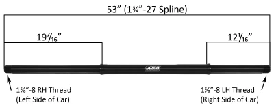 JOES MICRO SPRINT REAR AXLE - JOE-25654