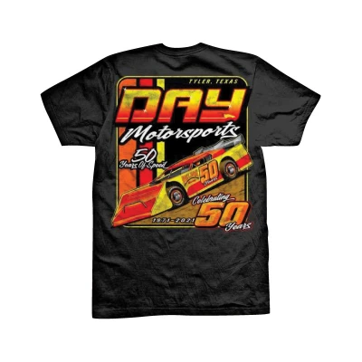 DAY MOTOR SPORTS 50TH ANNIVERSARY T-SHIRT - DMA-TSHIRT-50TH