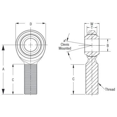 QA1 C SERIES STEEL ROD ENDS - QA1-C-ROD-ENDS