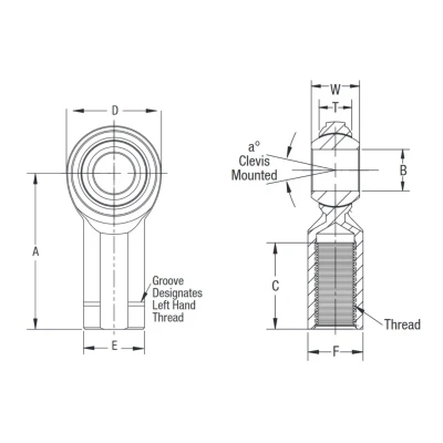 QA1 C SERIES STEEL ROD ENDS - QA1-C-ROD-ENDS