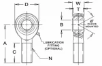 FK STEEL MALE ROD ENDS - FKR-STEEL-ROD-ENDS