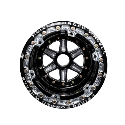 KEIZER SPRINT RIGHT REAR FORGED BEADLOCK WHEEL - KAW-15176SPFBLB