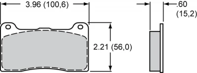 WILWOOD HIGH PERFORMANCE RACING BRAKE PADS - WIL-150-35-7816K