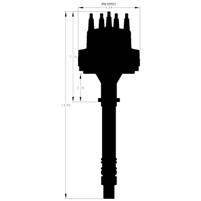 MSD PRO-BILLET CHEVROLET V8 DISTRIBUTOR - MSD-85551