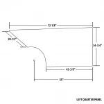 MD3 MODIFIED PLASTIC BODY PANEL - MD3-M21140L