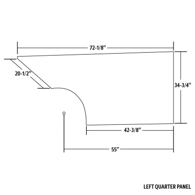 MD3 MODIFIED PLASTIC BODY PANEL - MD3-M21140L