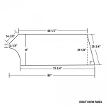 MD3 MODIFIED PLASTIC BODY PANEL - MD3-M21150R