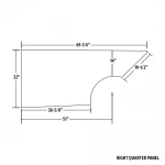 MD3 MODIFIED PLASTIC BODY PANEL - MD3-M22140R