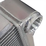 AFCO CIRCLE TRACK ULTRA LIGHTWEIGHT SINGLE PASS UNIVERSAL INLET ALUMINUM RADIATOR - AFC-80103LWN-U