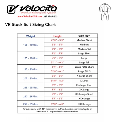 VELOCITA VR5 RACING SUITS - VEL-SUIT-VR5