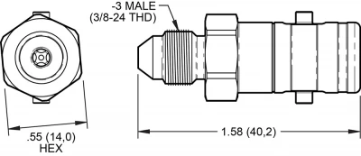 WILWOOD NO-BLEED QUICK DISCONNECT FITTING - WIL-260-16769