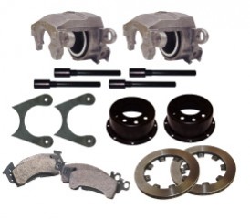 PRO-TEK DELUXE GM METRIC REAR DISC BRAKE KIT