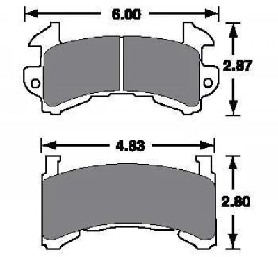 AFCO METRIC GM BRAKE PADS - AFC-1251-1154