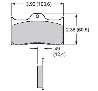 WILWOOD DYNALITE COTTER PIN BRAKE PADS - WIL-150-8850K