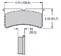 WILWOOD SUPERLITE BRAKE PADS - BP-10 COMPOUND